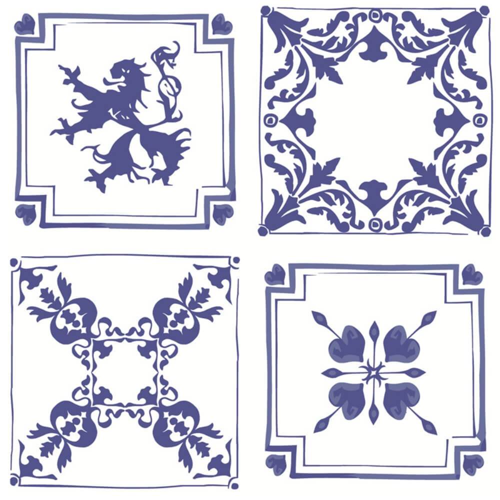 Gresie pentru pereți și podea din ceramică mată rectificată Victorian Santorini 300x300mm