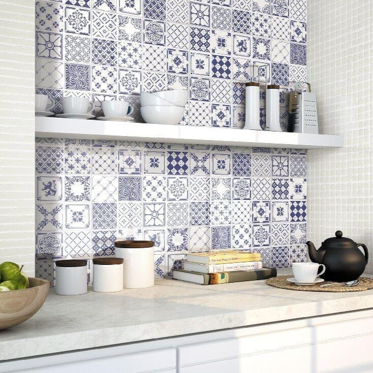 Victorian Santorini Rectified Matt Ceramic 300x300mm Wall and Floor Tile