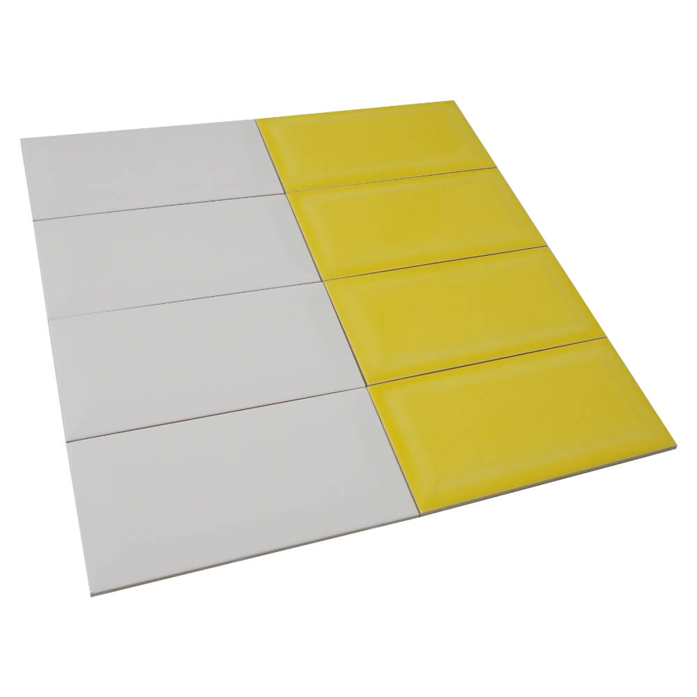 Yellow Metro Brick Tiles 100x200mm Diamentowa dekoracyjna polerowana płytka ścienna