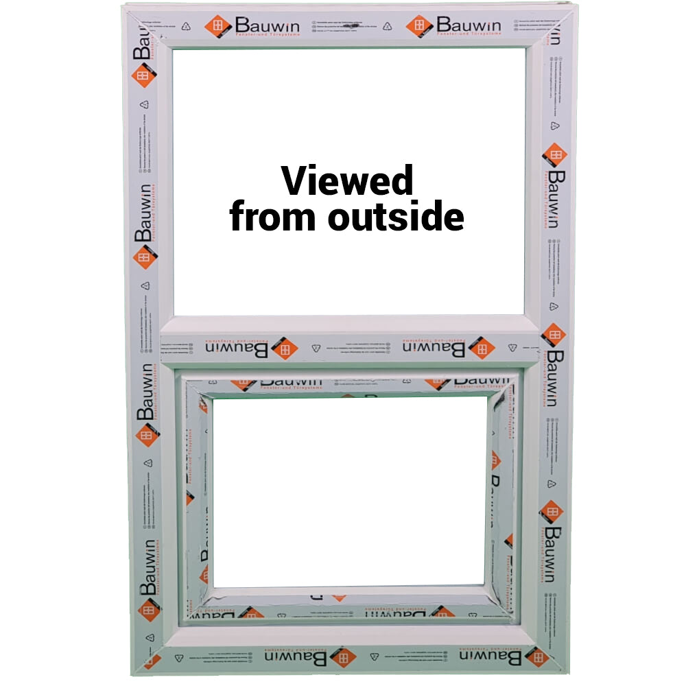UPVC Top Hung Podwójnie przeszklona rama okienna i szkło 70 mm UK 2 Uszczelka - wiele rozmiarów