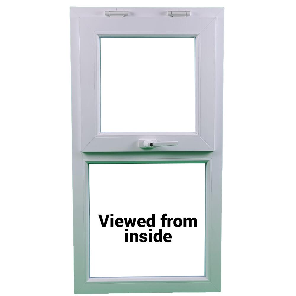UPVC Top Hung Podwójnie przeszklona rama okienna i szkło 85 mm UK 3 uszczelka - wiele rozmiarów 