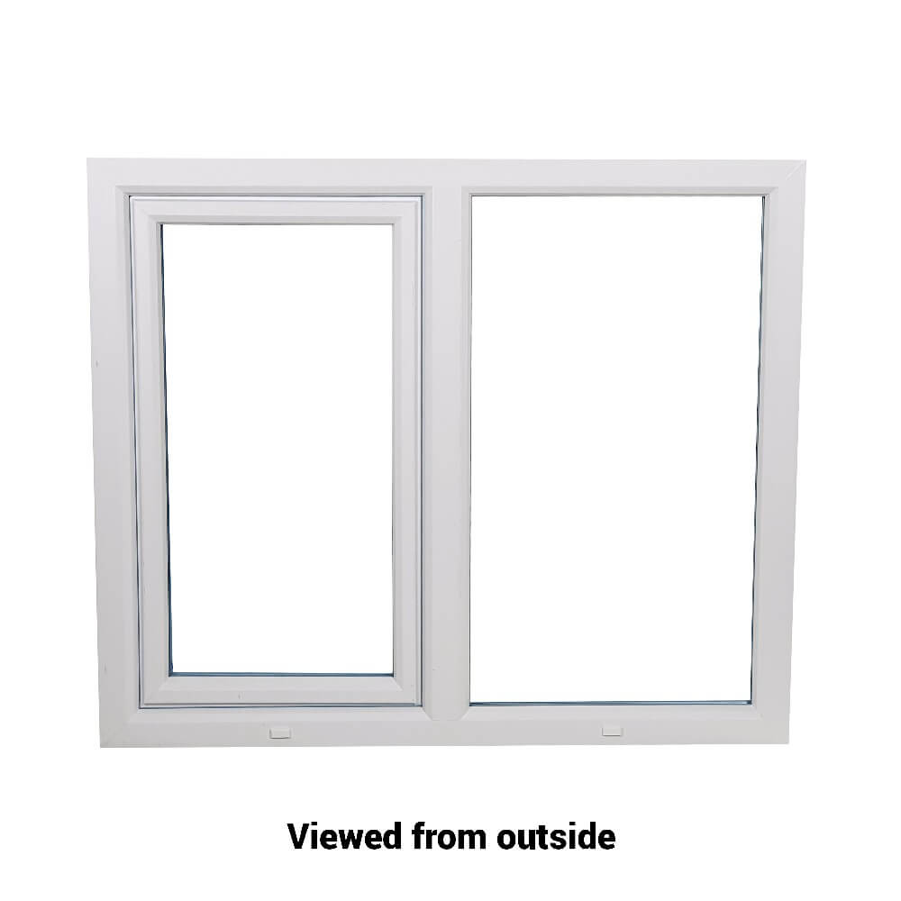 uPVC Side Hung Tilt and Turn Double Glazed Window Frame and Glass 70mm UK 2 Gasket Seal - Multi Size