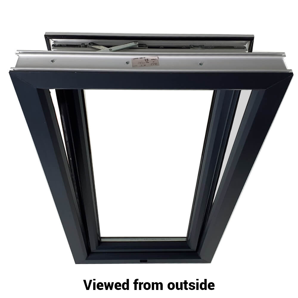 UPVC Uchylna i obrotowa rama okienna z podwójnymi szybami i szkłem 70 mm Uszczelka UK 2 - wewnętrzna biała zewnętrzna antracytowa 