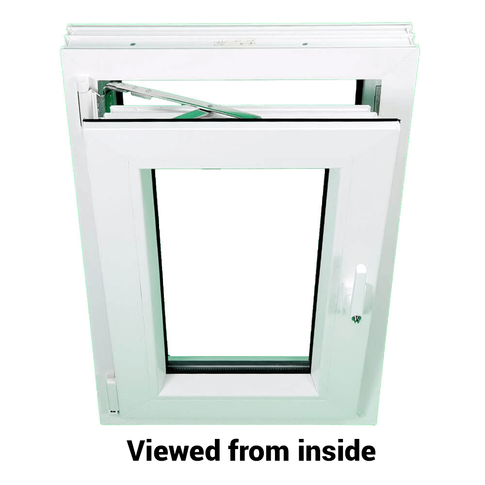 UPVC uchylna i obrotowa rama okienna z podwójnymi szybami i szkłem 70mm UK 2 Uszczelka - wiele rozmiarów 