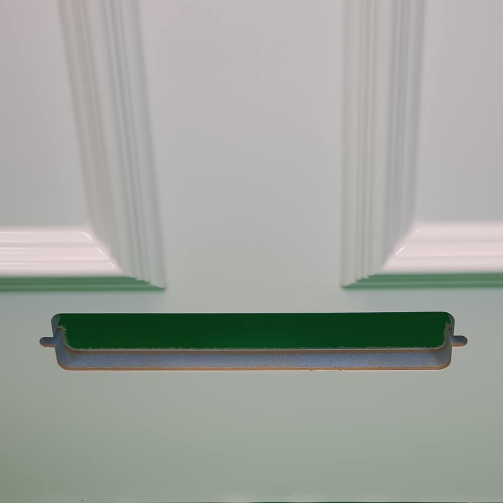 Panel drzwiowy biały PCV 24mm 870mm x 1970mm - Nepeta (BAU 30) 