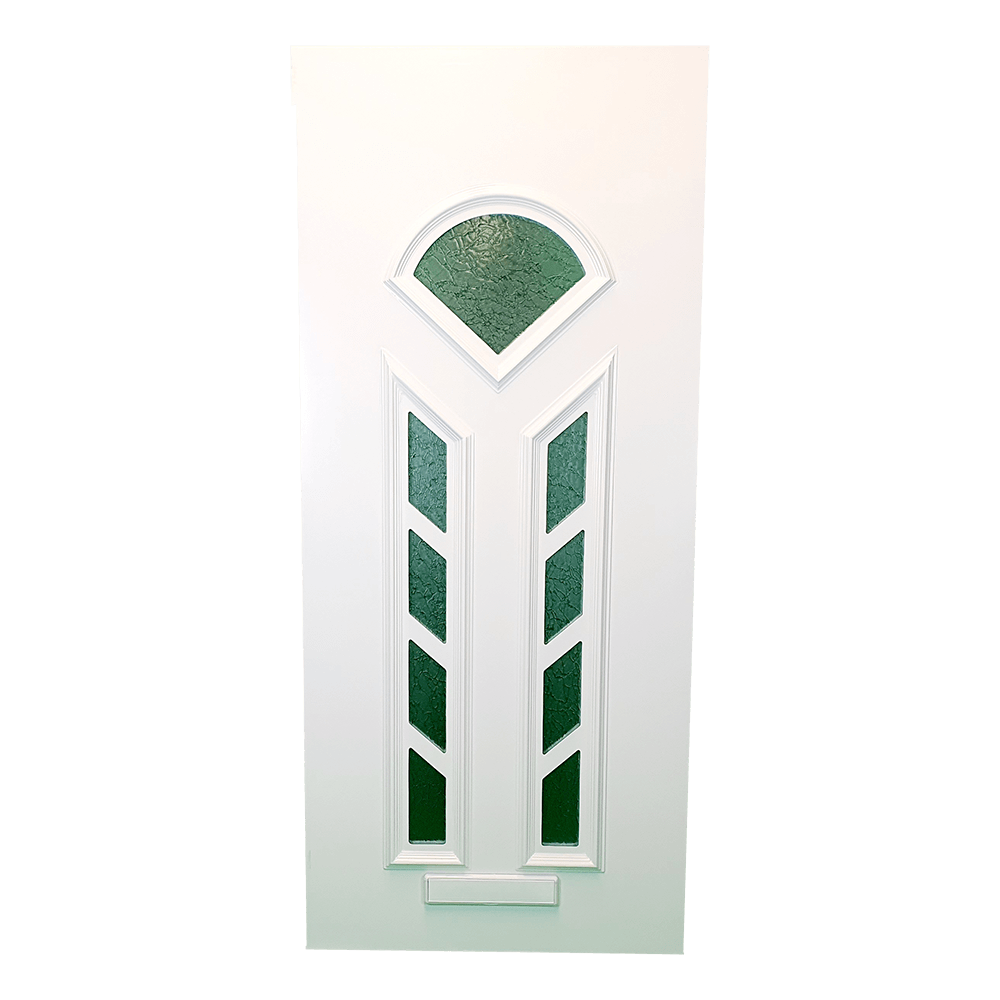 uPVC White Full Door Panel 24mm 870mm x 1970mm - Gerbera (BAU 13-2)