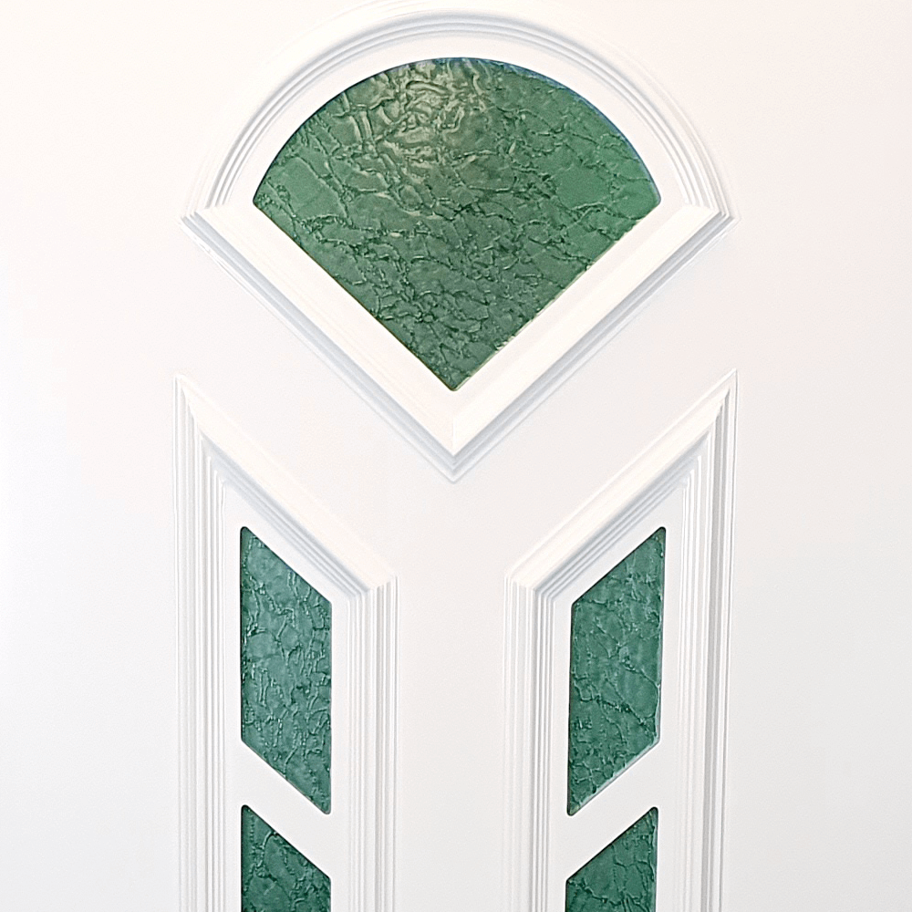 uPVC White Full Door Panel 24mm 870mm x 1970mm - Gerbera (BAU 13-2)