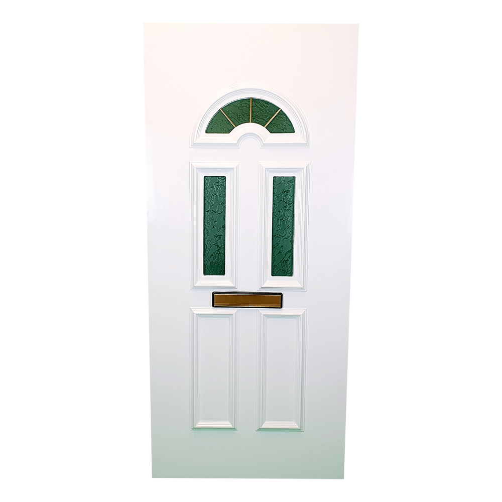 Panel drzwiowy biały PCV 24mm 870mm x 1970mm - Lobelia (BAU 27) 