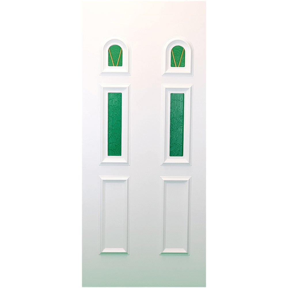 uPVC White Full Door Panel 24mm 870mm x 1970mm - Nona (BAU 00)
