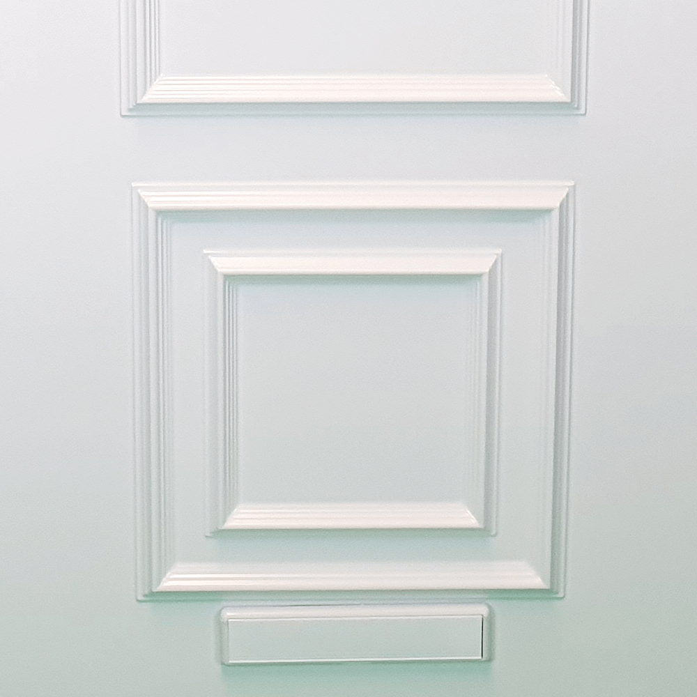 uPVC White Full Door Panel 24mm 870mm x 1970mm - Scilla (BAU 51-4)