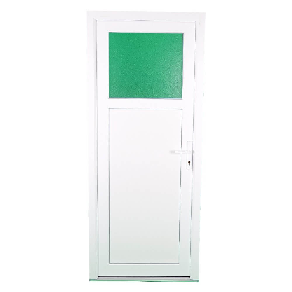 PVC Biały, wstępnie zawieszony, pełny zestaw tylnych drzwi, zawieszony w prawej ręce – (Kela) 